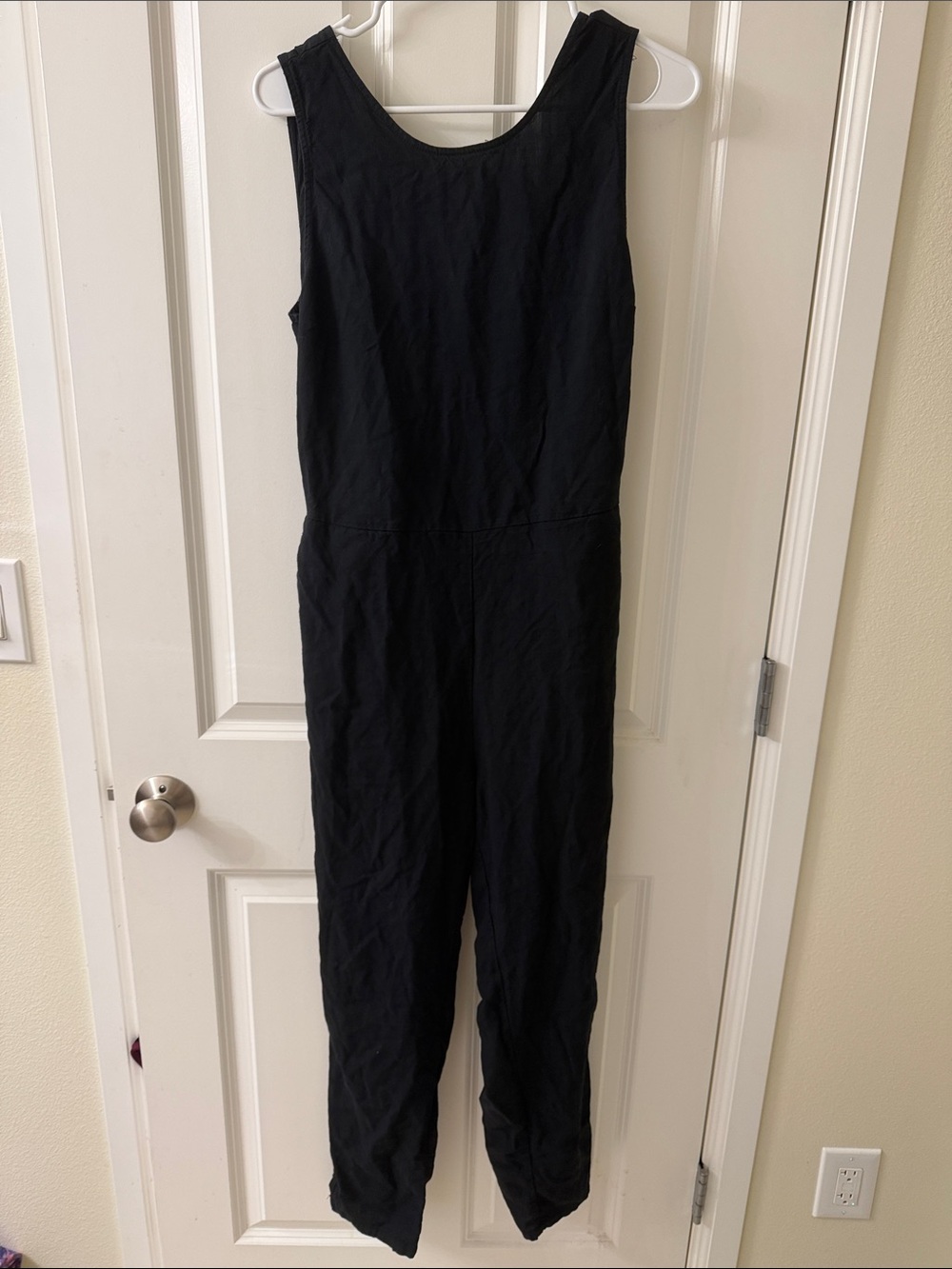 Marine Layer Black Sleeveless Women's Jumpsuit